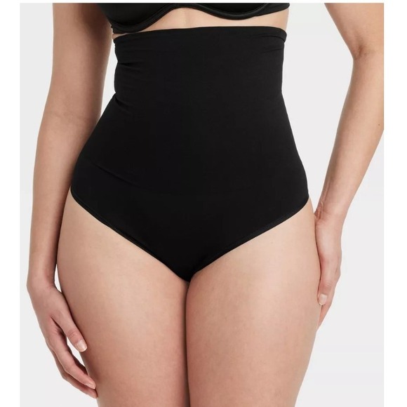 Auden Black High Waist Thong Shaping Briefs Medium Support Size‎ M - Picture 4 of 5